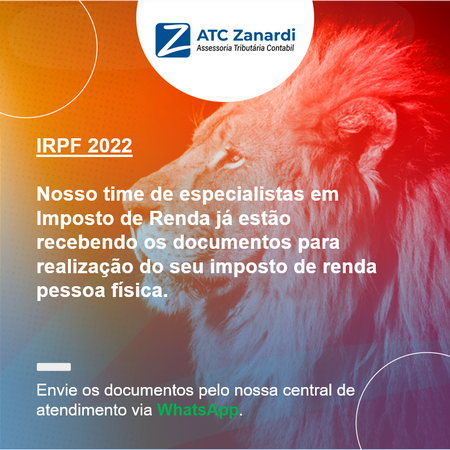 Imposto de Renda Pessoa Física 2022 – Atendimento e Documentos